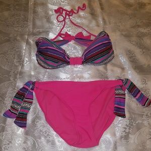 Xhilaration Swimsuit Two Piece Girls Size M/L
